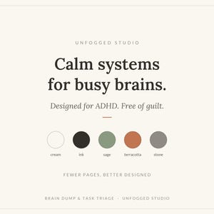 Brain Dump Template Printable, ADHD Task Triage Worksheet, Thought Organizer PDF, Weekly Capture Sheet, Declutter Your Mind, US Letter A4 image 8