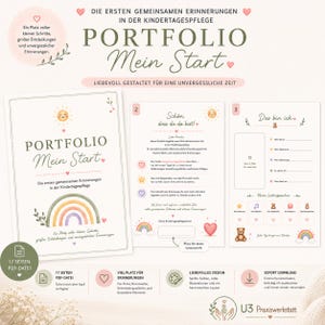 Childcare Portfolio “My Start” | Under-3 Memory Folder | Portfolio for children from 0-3 years | Digital PDF Download