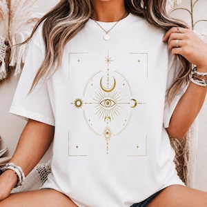 Mystical Eye Moon PNG, Celestial Art png, Witchy Shirt Design, Boho Moon png, Sublimation Design, Instant Digital Download, Transparent png