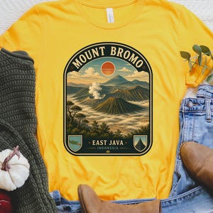 Mount Bromo Indonesia Shirt, Mount Bromo Volcano T-Shirt, East Java Family Vacation Tee, Indonesia Hiking Adventure Gift