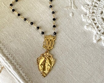 Black Madonna Necklace - Etsy