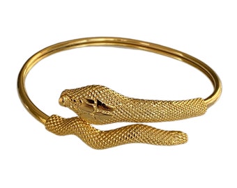 Argent Vieilli Serpent Serpent Anneau Cléopâtre Pharaon Égyptien