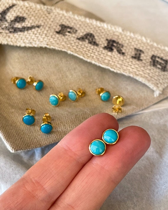 Trinity Turquoise Stud Earrings – J&CO Jewellery