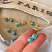 Natural turquoise studs earrings 