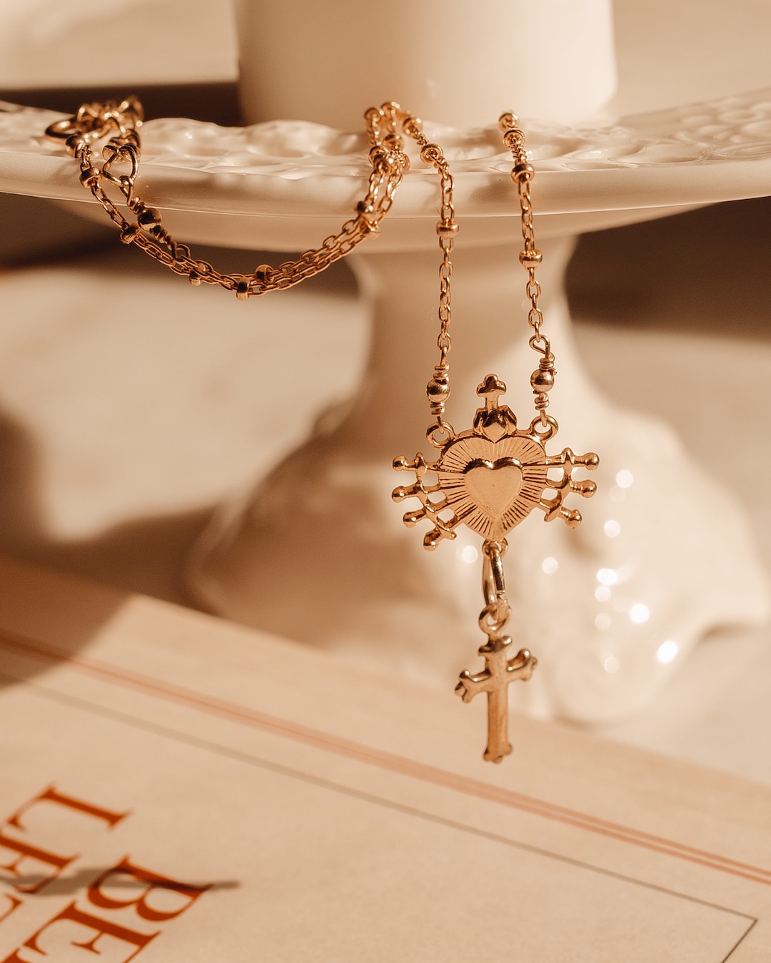 Buy Seven Swords Cross Necklace,gold Dagger Necklace, Heart and Cross  Necklace, Layering Necklaces, Stacked Necklaces, Stacking Jewelry Online in 