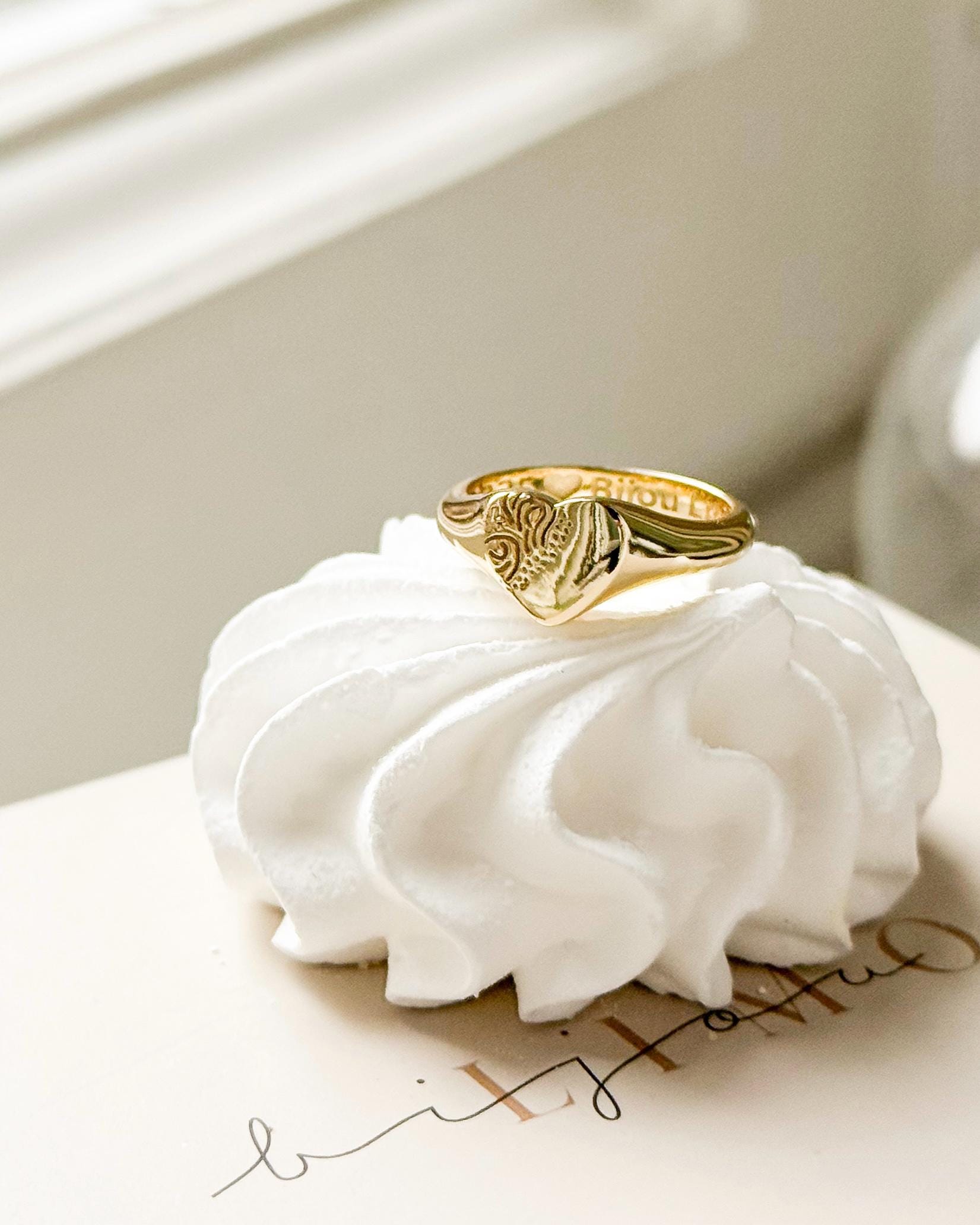Heart Pinky Ring - Etsy