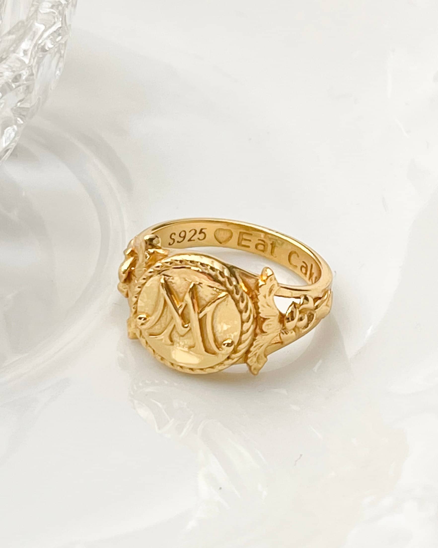 Anello Toi et Moi con zaffiro giallo | Argento 925 placcato oro