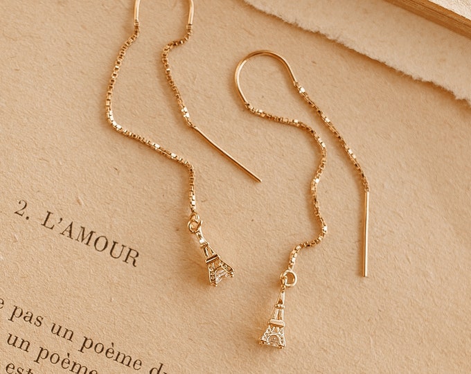 Eiffel Tower Earrings, French Jewelry, Eiffel Tower, Emily in Paris, Paris Jewelry, Paris gift, Paris