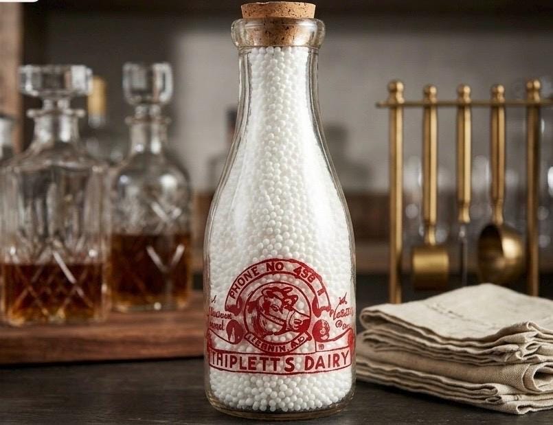 Dairy Farm Milk Glass Bottle - Etsy