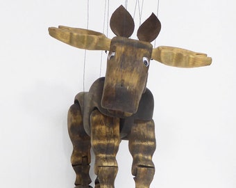 Authentic Canadian Moose Marionette