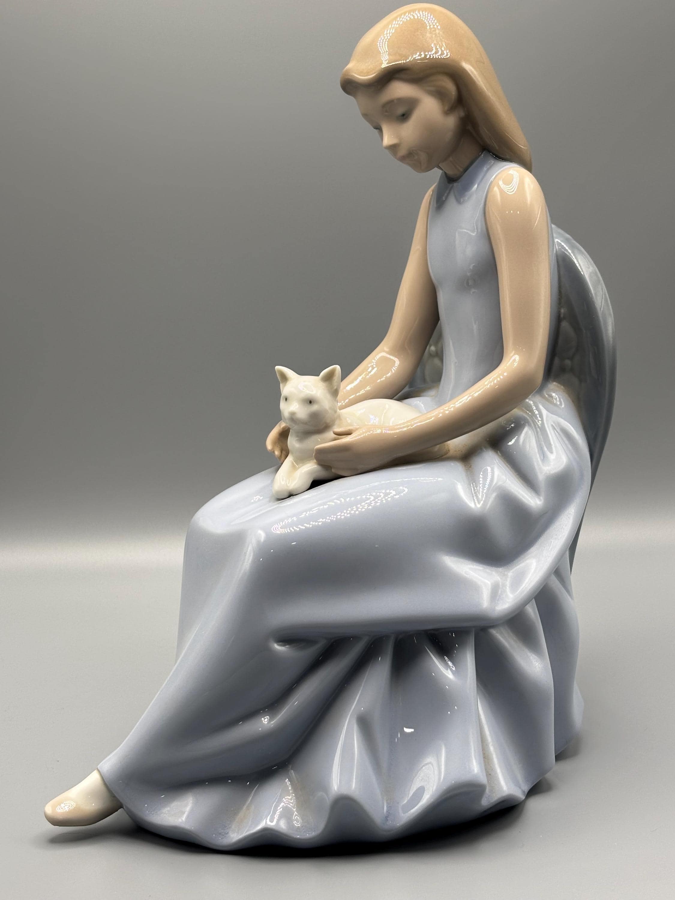 Lladro Cat Figurine - Etsy