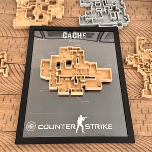 Counter Strike Cache Map wall art - Gamer Gift
