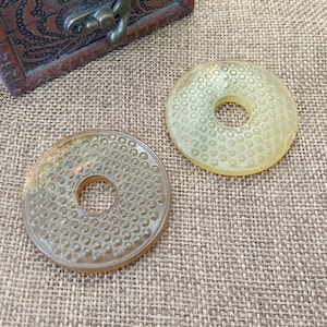 Archaistic Design Jade Pendant Jade Hoop 玉环 Jade Pendant diy Necklace Charm