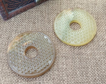 Archaistic Design Jade Pendant Jade Hoop 玉环 Jade Pendant diy Necklace Charm