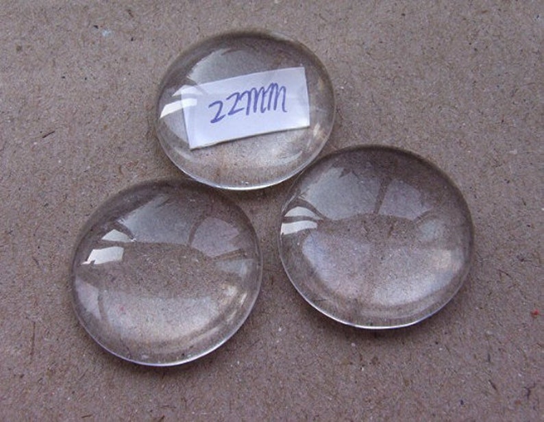 BULK 100 Clear Circle Domed Flat Bottom Magnifying Glass Cover Cabochon DIY Photo Crafting 8mm to 30mm image 8