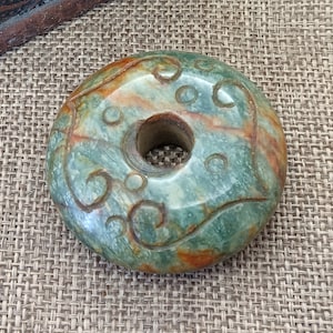 Archaistic Design Jade Pendant Jade Hoop 玉环 Jade Pendant diy Necklace Charm