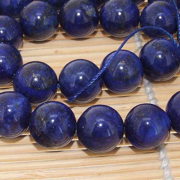 lapis-lazuli Perles rondes lisses 4mm 6mm 8mm 10mm 12mm 14mm full brin 15.5 » en gros