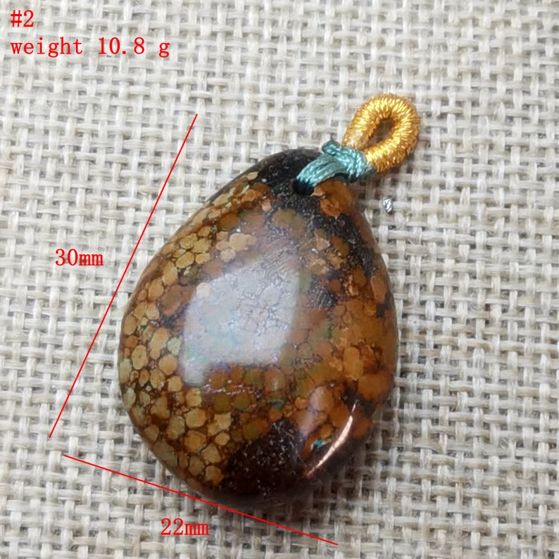 Natural Turquoise Tee or Drop Pendant ,Natural Gemstone from Hubei China image 6