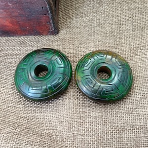 Archaistic Design Jade Pendant Jade Hoop 玉环 Jade Pendant diy Necklace Charm