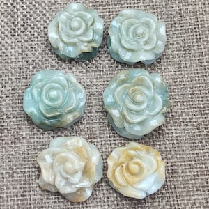 Natural Jadeite Pendant Rose Flower Button Natural Jade Pendant Grade A diy Jewelry