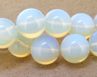 8beads Large Round  Opal Glass  Beads---- 20mm ----8 Pieces --- gemstone beads