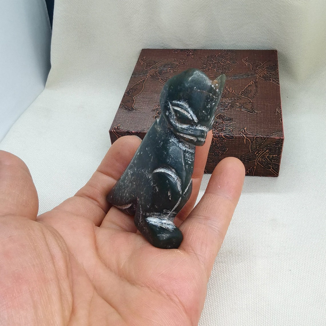 Green Jade Figurine Hongshan Culture Carving Ancient Figurine Etsy