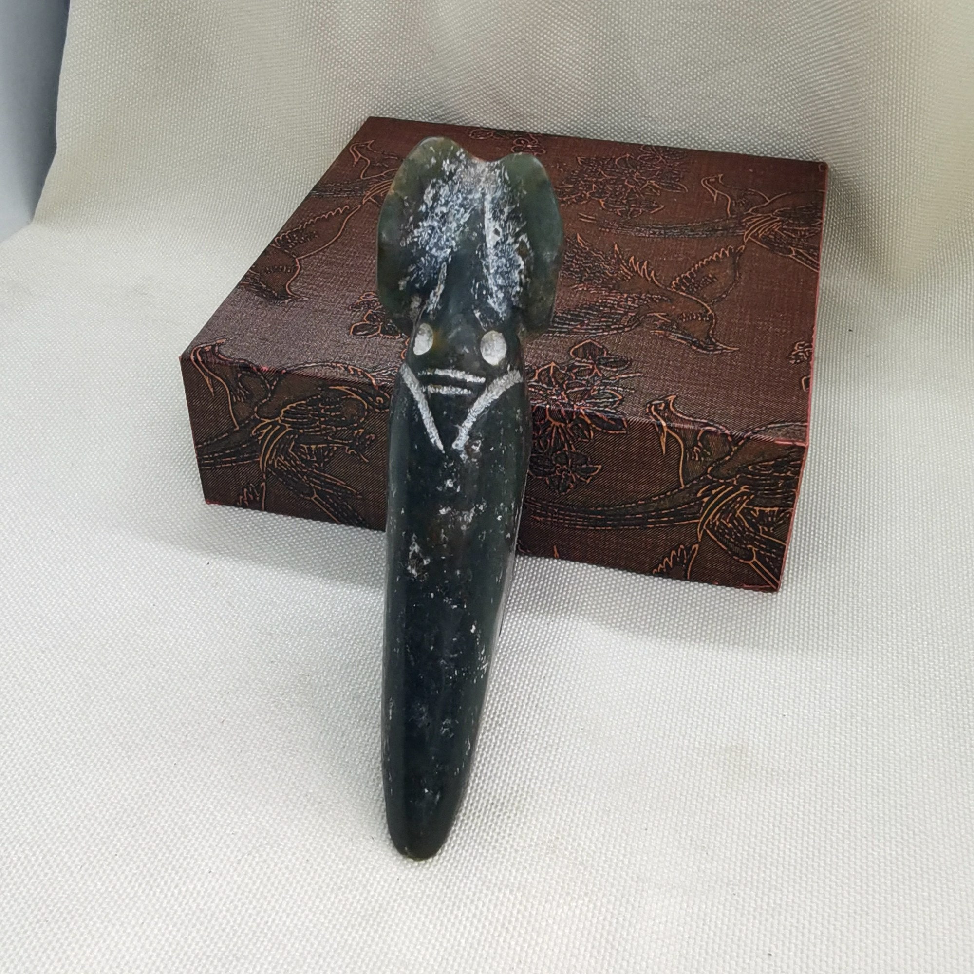 Green Jade Figurine Hongshan Culture Carving Ancient Figurine Etsy