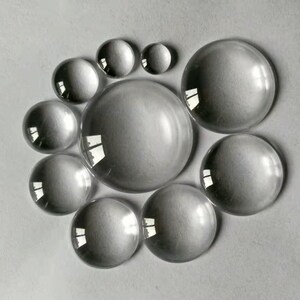 BULK 100 Clear Circle Domed Flat Bottom Magnifying Glass Cover Cabochon DIY Photo Crafting 8mm to 30mm image 2