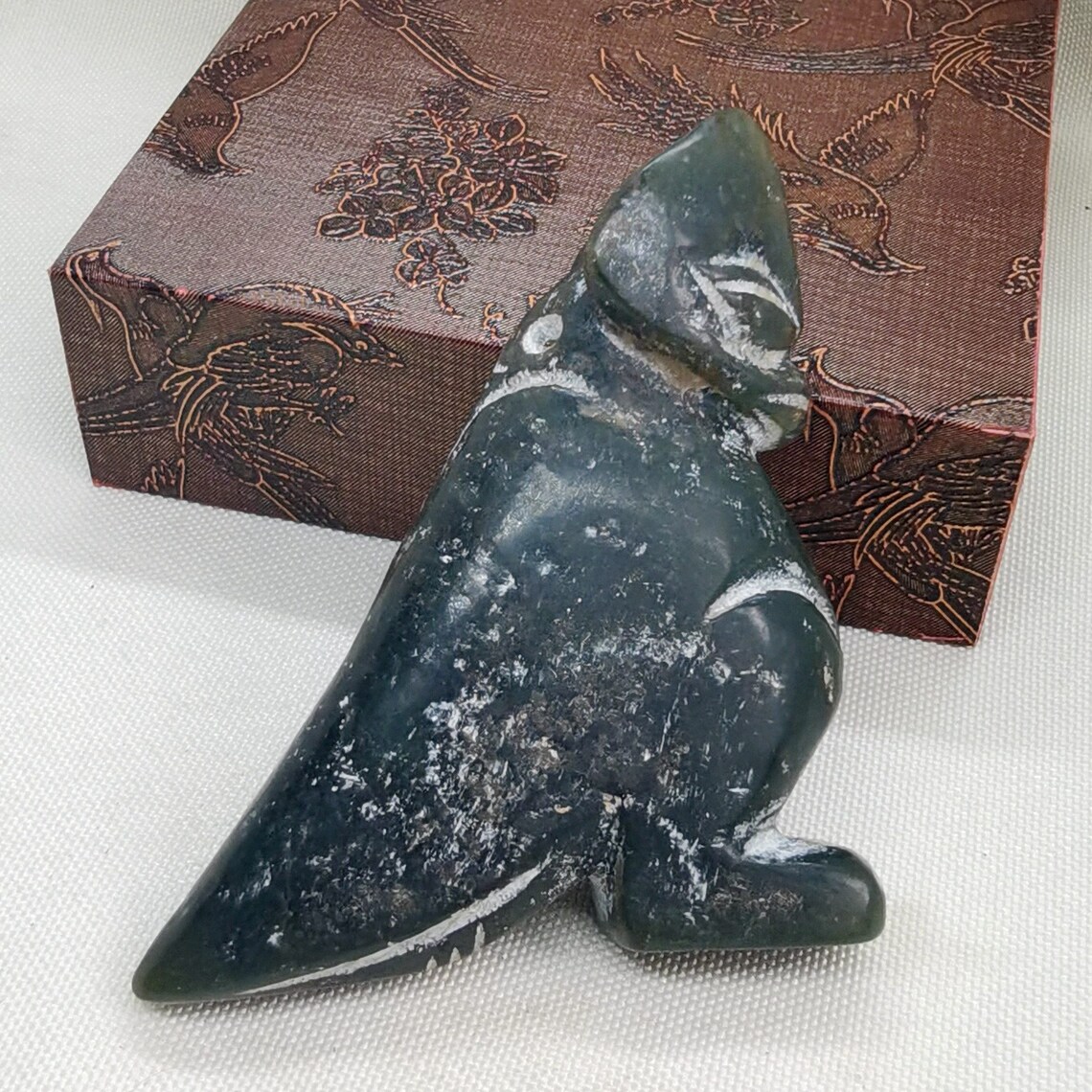 Green Jade Figurine Hongshan Culture Carving Ancient Figurine Etsy