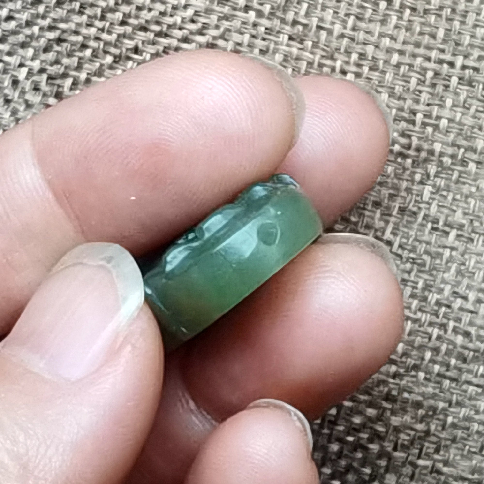 Natural Nephrite Jade Pendant Carved Small Money Bag Untreated Jade ...