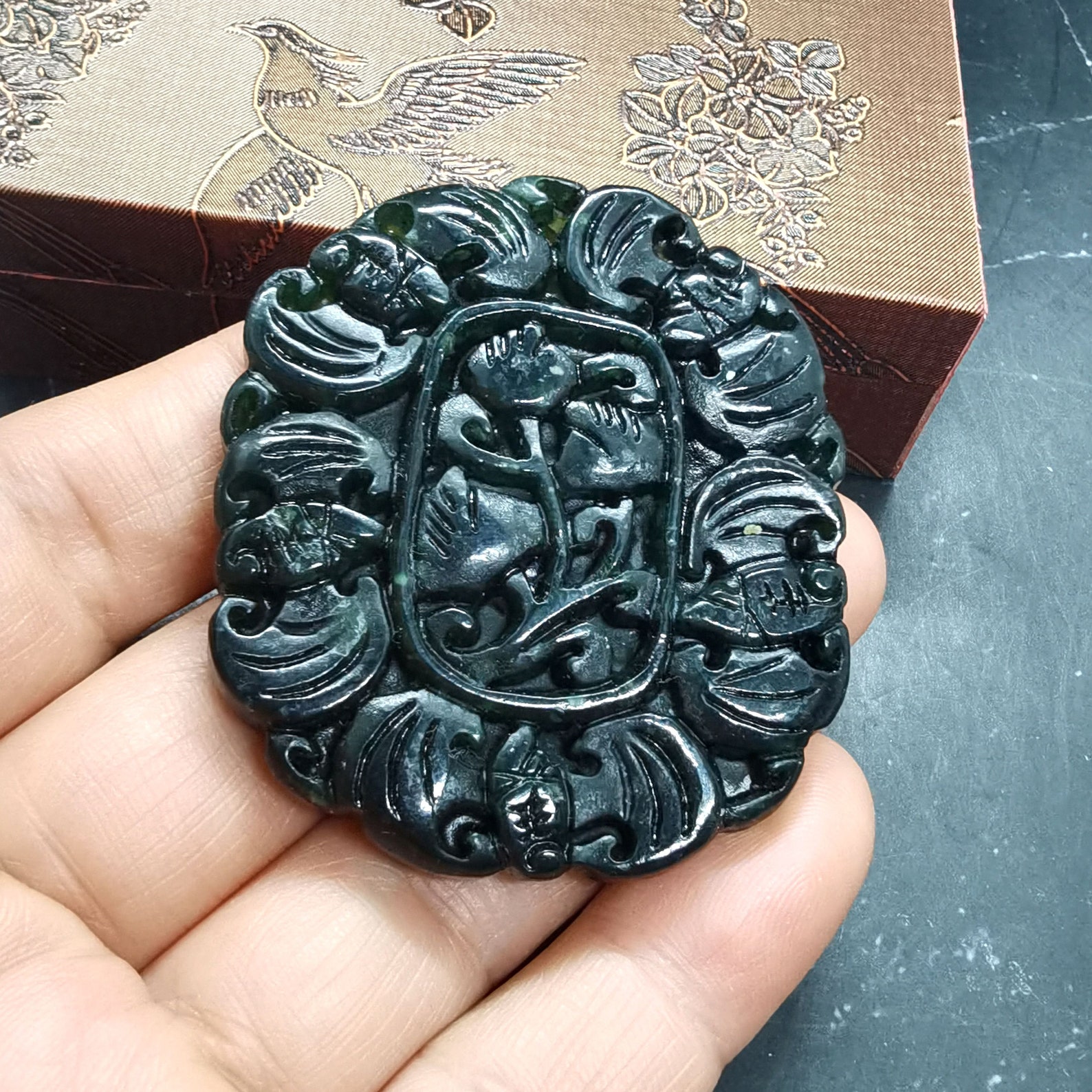 Archaistic Design Jade Pendant Chinese Culture Carving Five | Etsy