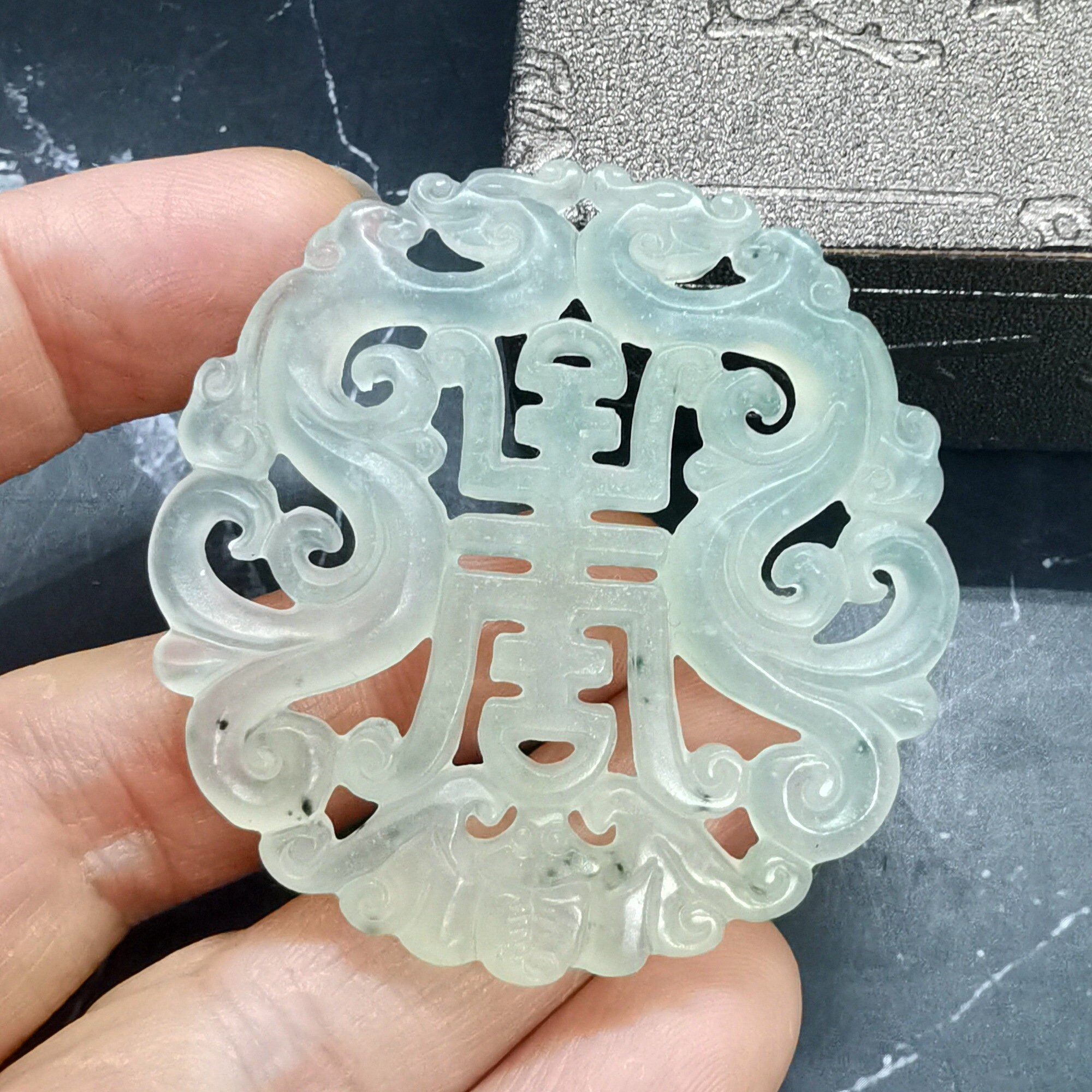 Natural Xiuyan Jade Pendant Ancient China Culture Carving Etsy