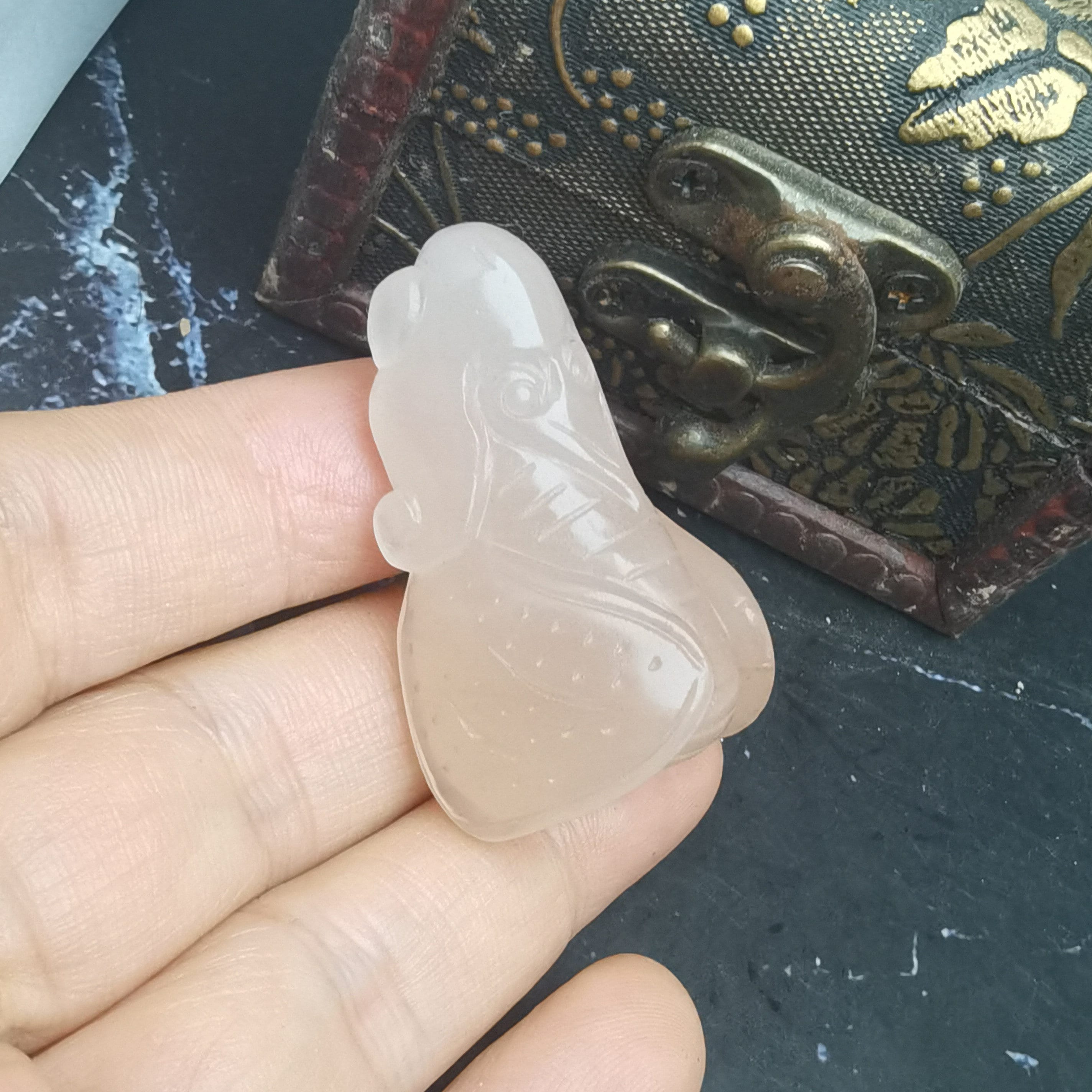 Lighter Imperial Jade Pendant China Culture Carving Cicada