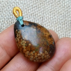 Natural Turquoise Tee or Drop Pendant ,Natural Gemstone from Hubei China image 10