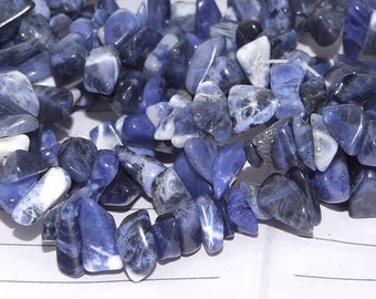 strand Nugget Chip Blue Jasper Gemstone Beads ----- 5mmx 7mm ----- about 200Pieces ----- gemstone beads--- 34" in length