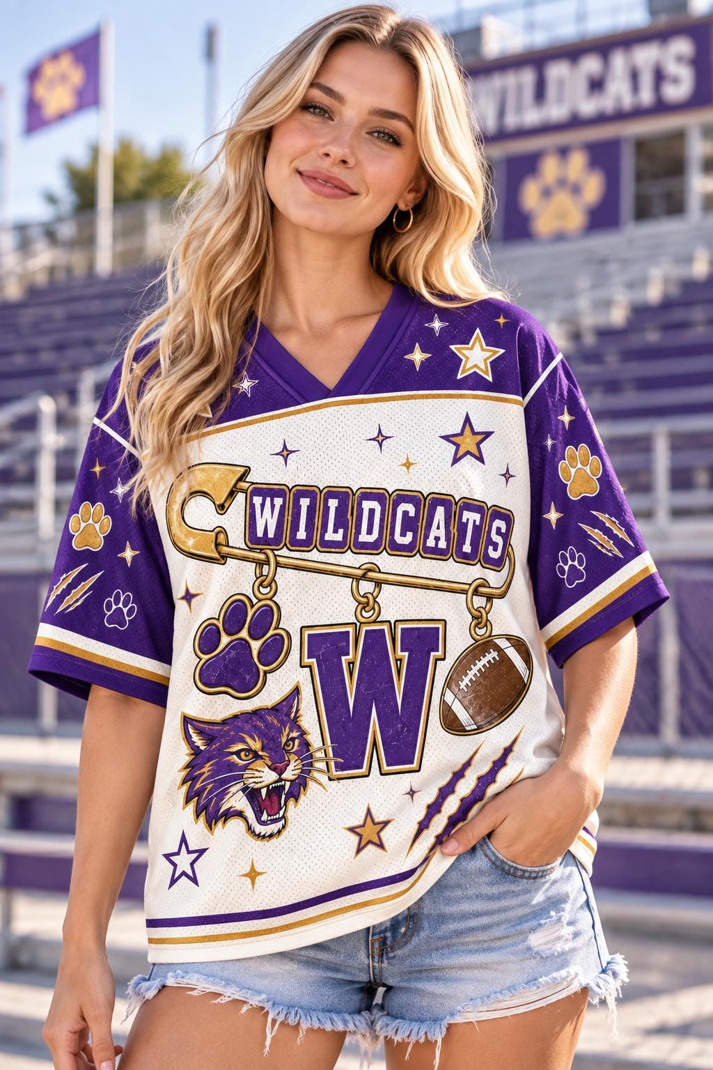 Wildcat Jersey Customizable - Etsy