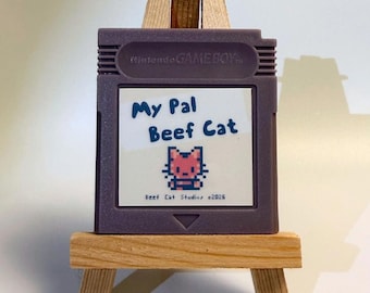 My Pal Beef Cat - Physical Game Cartridge with Guide Page - Gray
