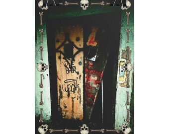 Death's Gate Poster - Gothic Horror, Dark Imagery Aesthetic Art Print, Industrial Grunge