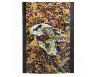 Neon Afterlife Gothic Skull Tapestry, Dark Acadamia Wall Art