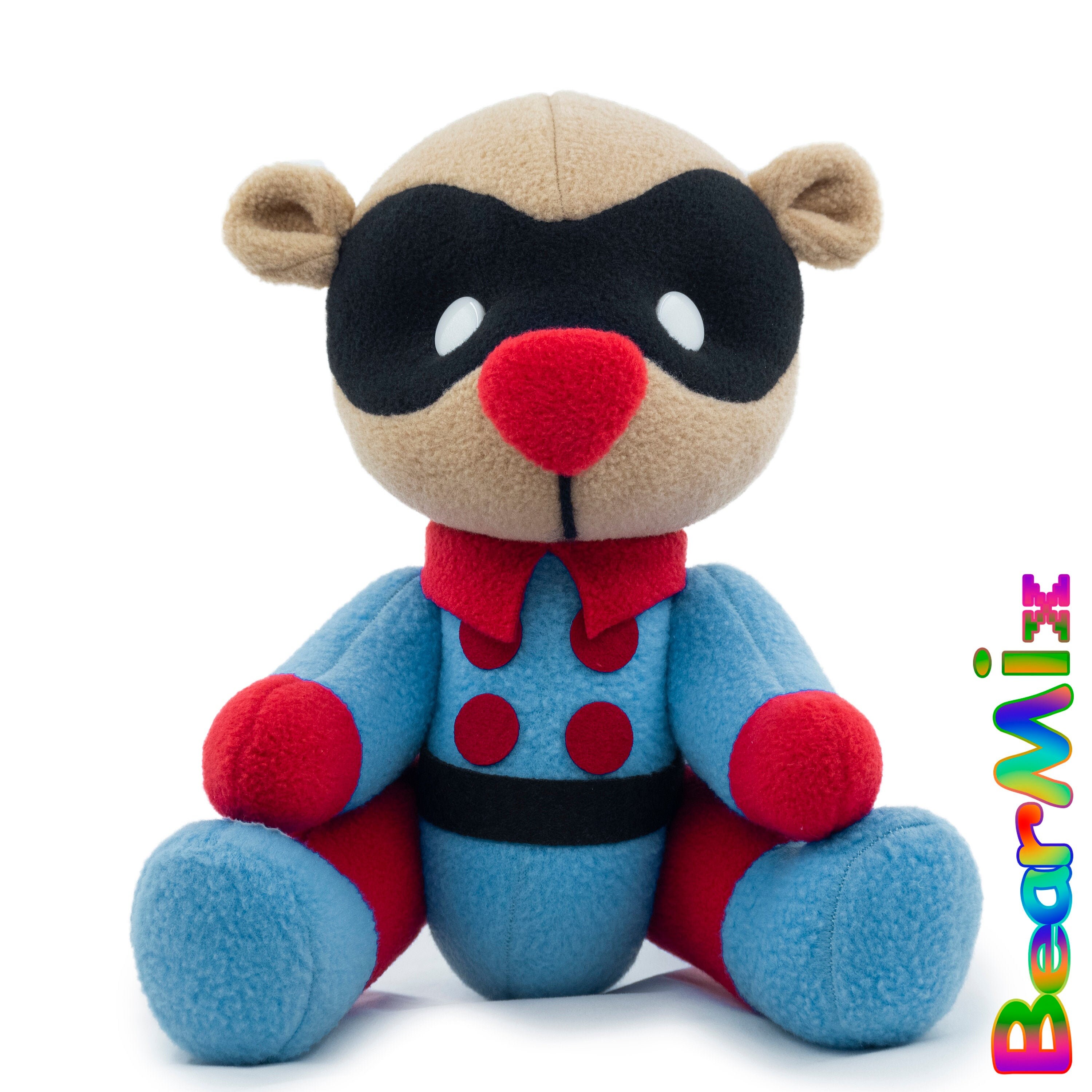 Bucky Bear Marvel Superhero Movie Comic Plush Toy Avengers Etsy
