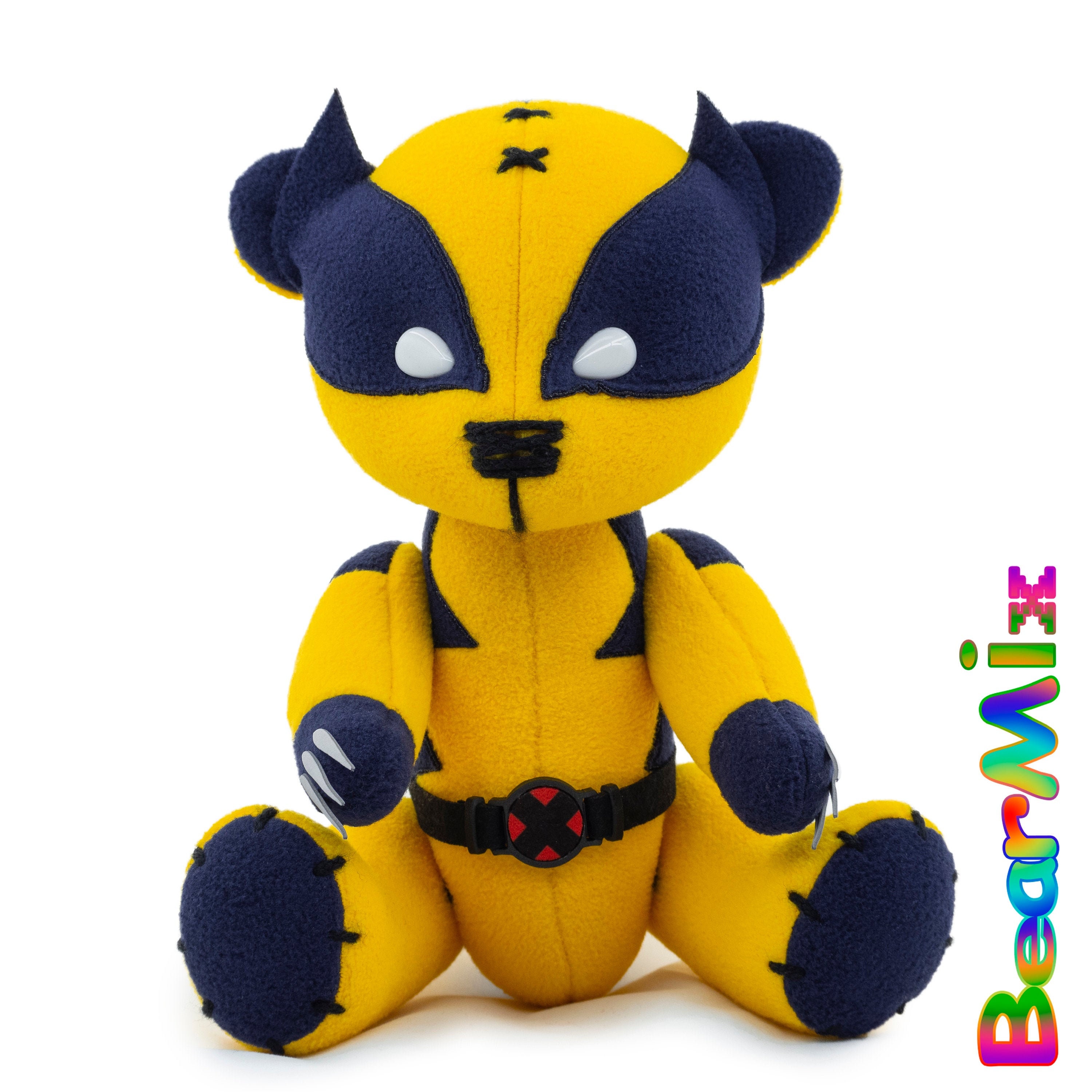 Wolverine bear marvel superhero movie comic plush toy XMen Etsy