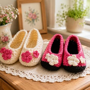 Häkelanleitung für Babyschuhe (PDF) | Babyschuhe im Vintage-Ananasmuster | Einfache Häkelanleitung als Babygeschenk