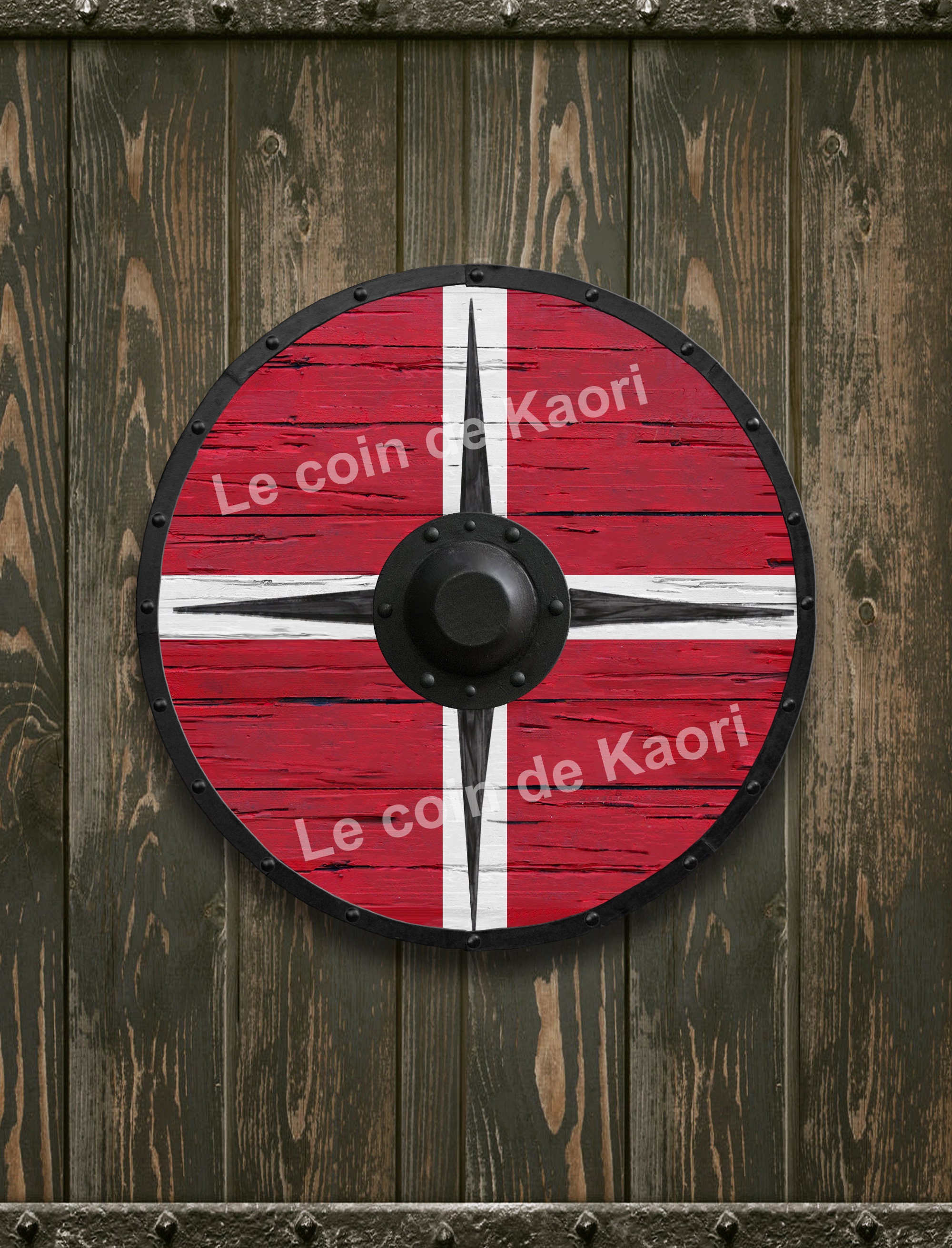 CANUTE KNUT Viking Shield Wood Replica VIKINGS Valhalla -  Norway