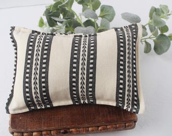 Andrew  - Tribal Vine Newborn Pillow Sham – Ivory Cream and Black