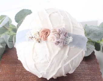 Vintage Quilt - headband tieback - photography prop - Recycled Materials