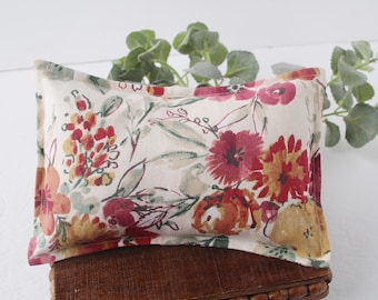 Margo - Floral Newborn Pillow Sham – Burnt Orange, Rust, Fuchsia