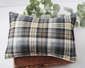 Eddie  - Newborn Pillow Sham – Plaid Photography Prop, Eddie Bauer Colors