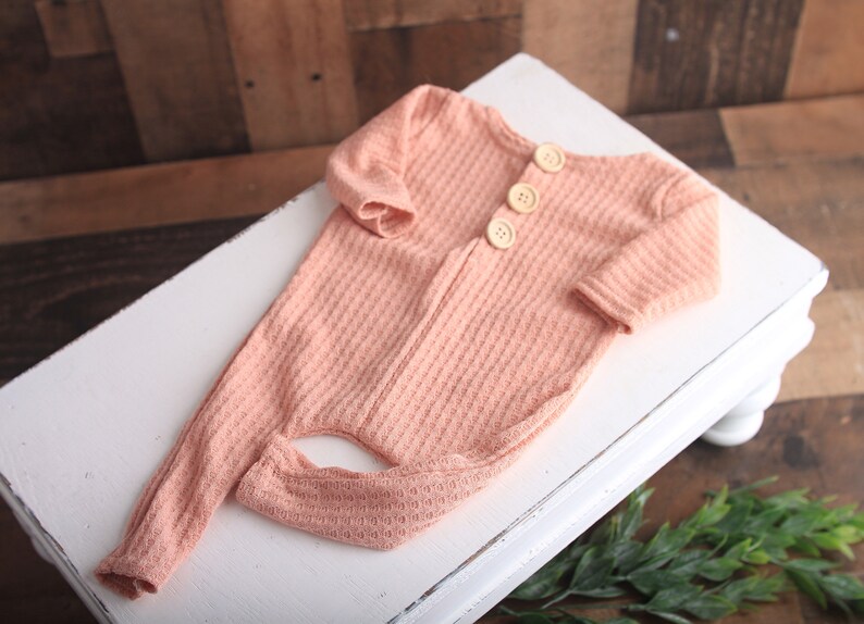 Sugared Peach Newborn Sleeper Hat Cap in a Dusty Rose Peach Etsy