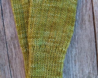 Sparkly Lime Soft Merino Wool  Wristers