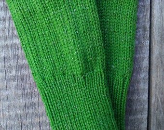 Sparkly Kiwi Soft Merino Wool  Wristers